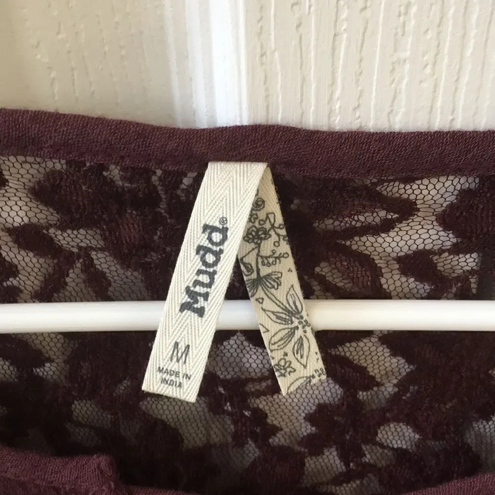 Junior’s Maroon Peasant Blouse